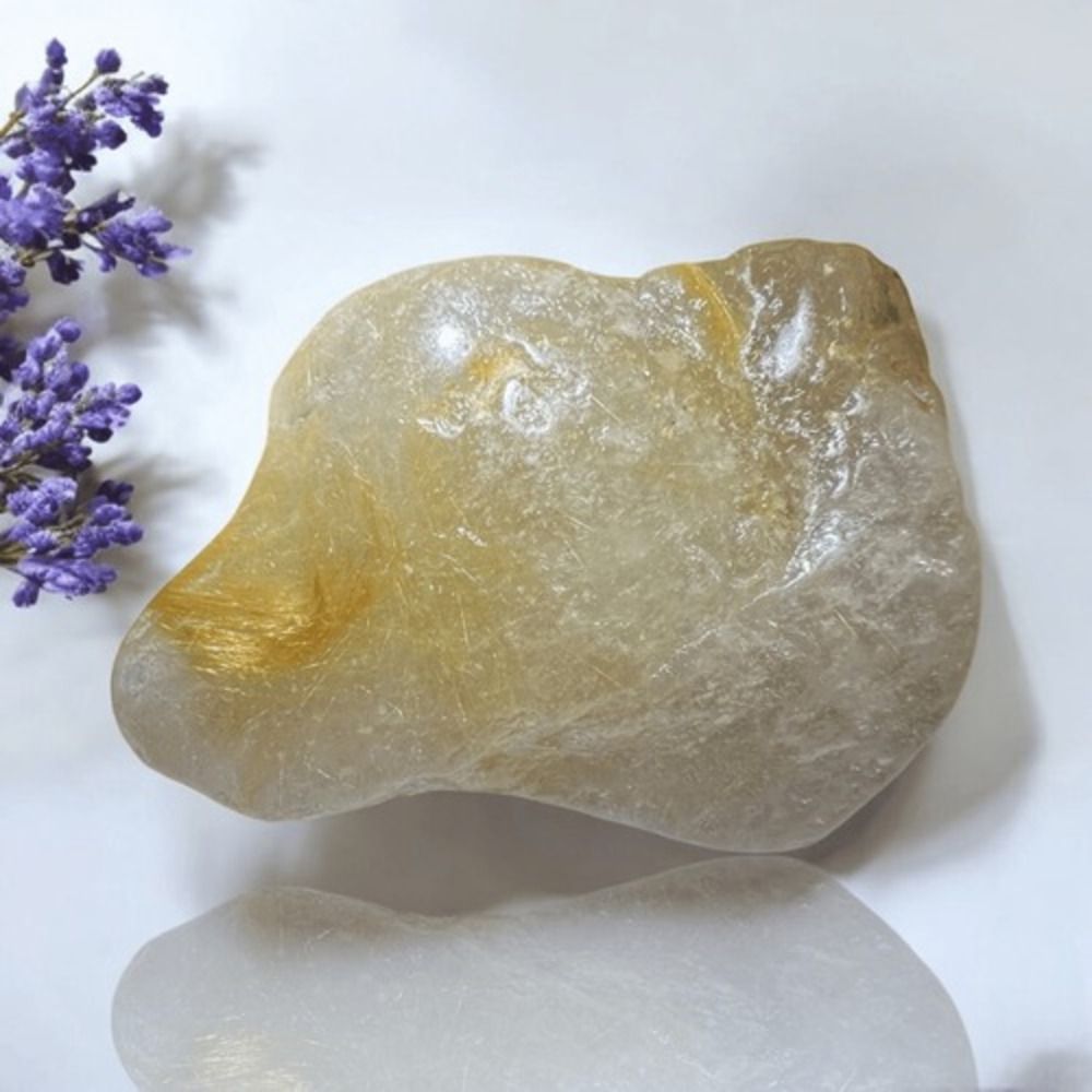 Golden Rutilated‎ Quartz Crystal Freeform